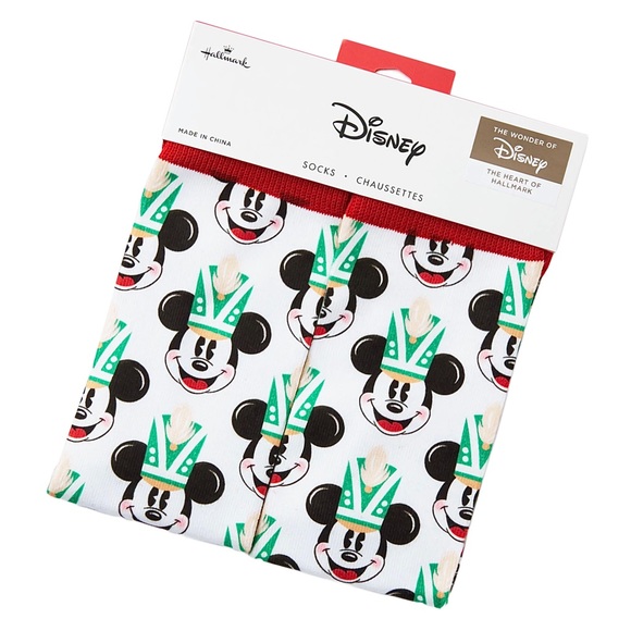 ✨🆕💚🏰HALLMARK:THE WONDER OF DISNEY, THE HEART OF HALLMARK NUTCRACKER SOCKS🏰💚 - Picture 3 of 7